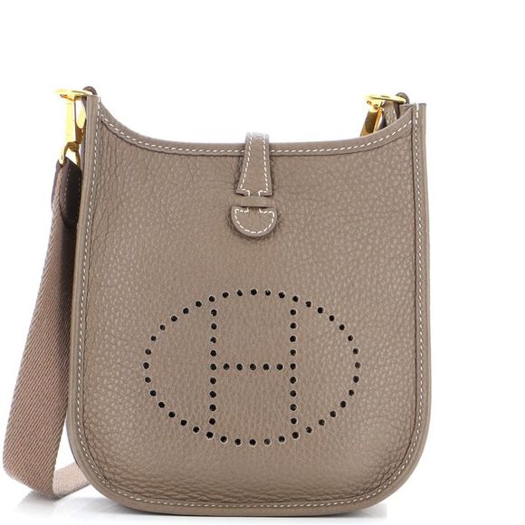 Hermes Handbags - Hermes Evelyne Bag Gen III Clemence TPM Brown